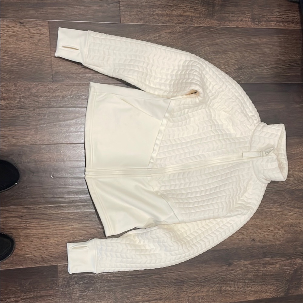 Women's Cream Quilted Jacket